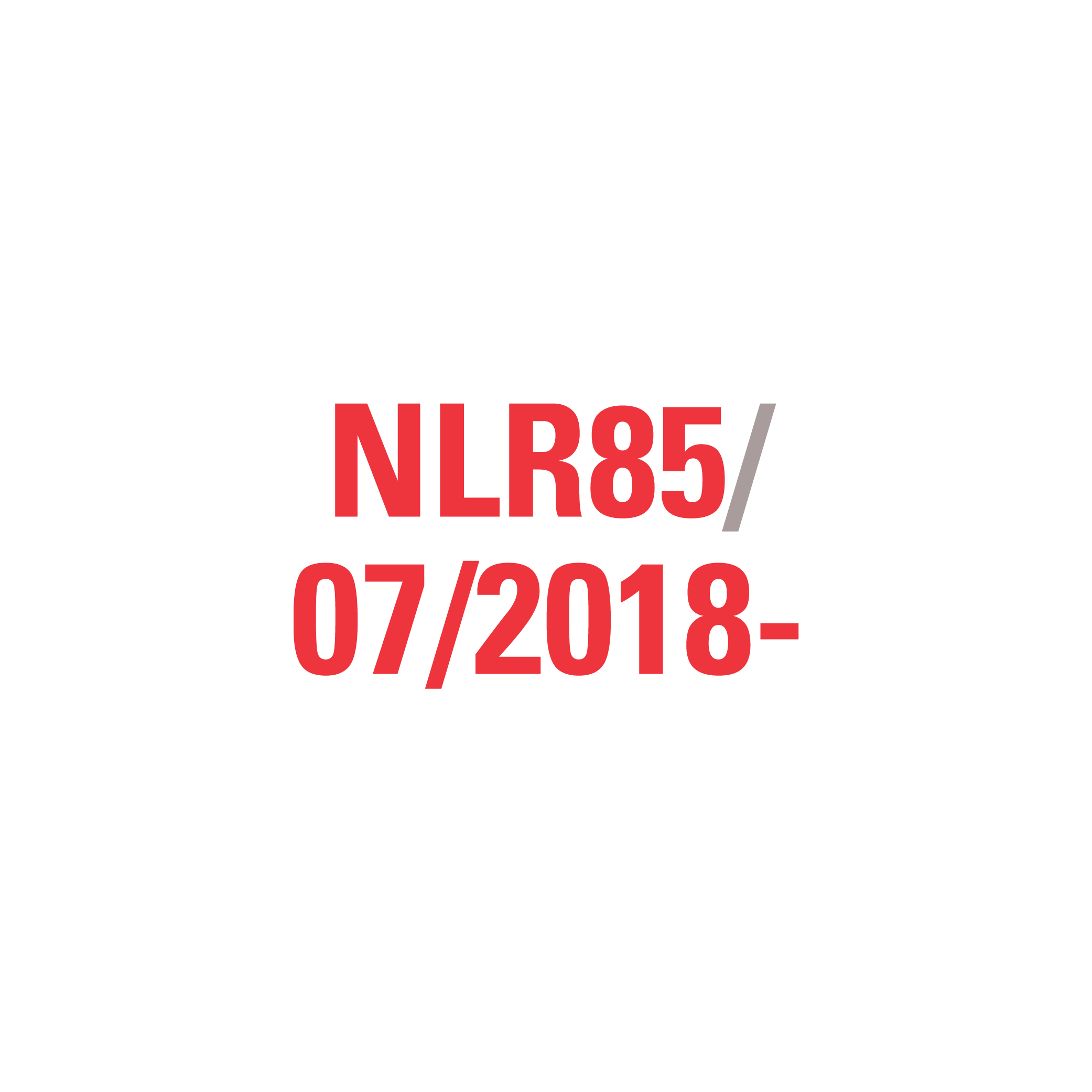 NLR85 07/2018-2025